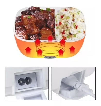Lonchera Eléctrica Portátil - Disfruta comida caliente sin microondas y sin gastar de más