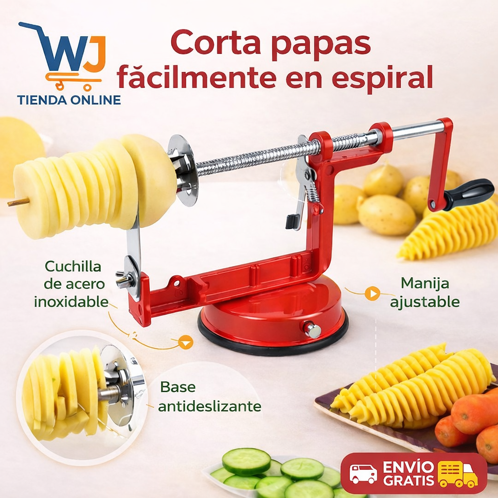 Cortador de Papas en Espiral