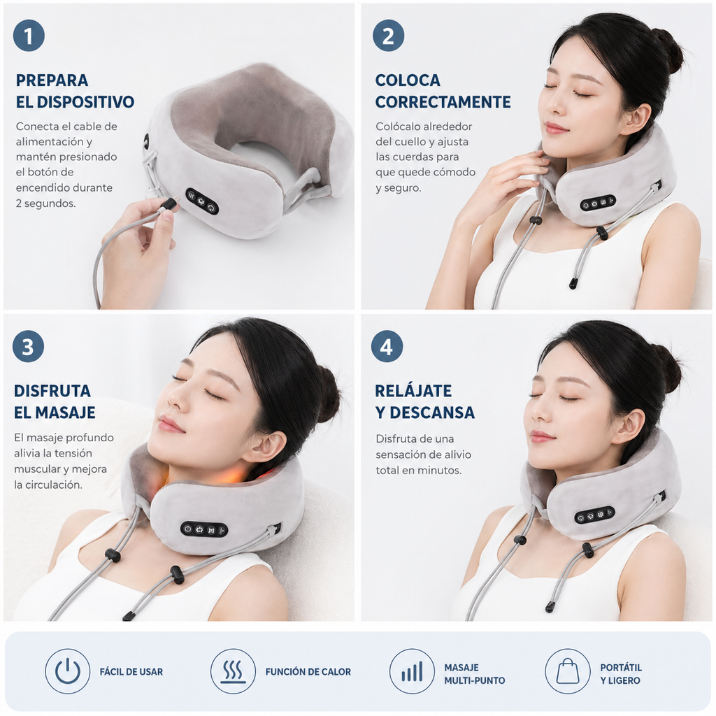 COJIN Almohada Cervical Vibratoria