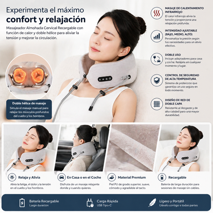 COJIN Almohada Cervical Vibratoria