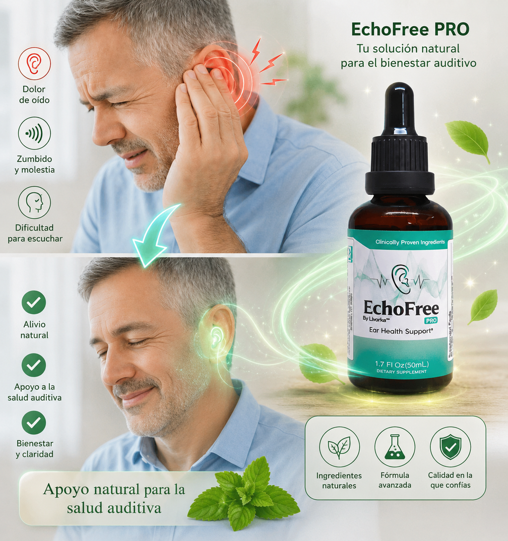 EchoFree Pro - Apoyo natural para tu calma auditiva