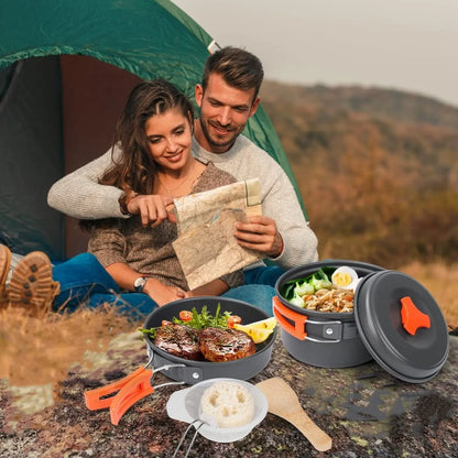 Set de Ollas para Camping 7 Pcs