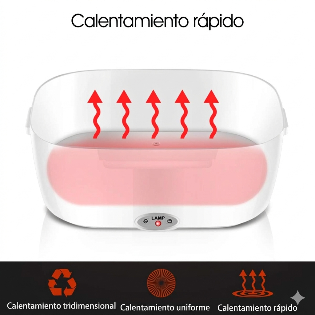 Lonchera Eléctrica Portátil - Disfruta comida caliente sin microondas y sin gastar de más
