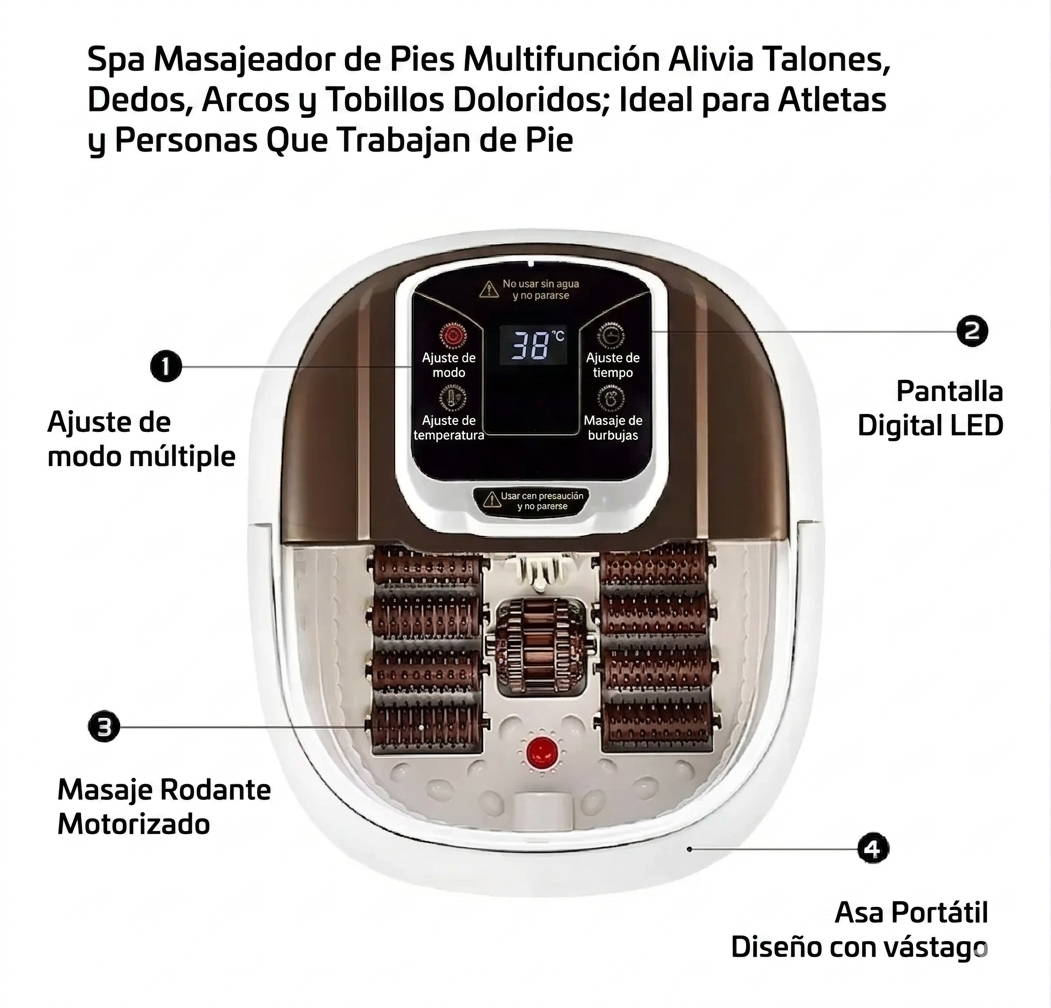 Masajeador Pies Eléctrico Hidromasaje