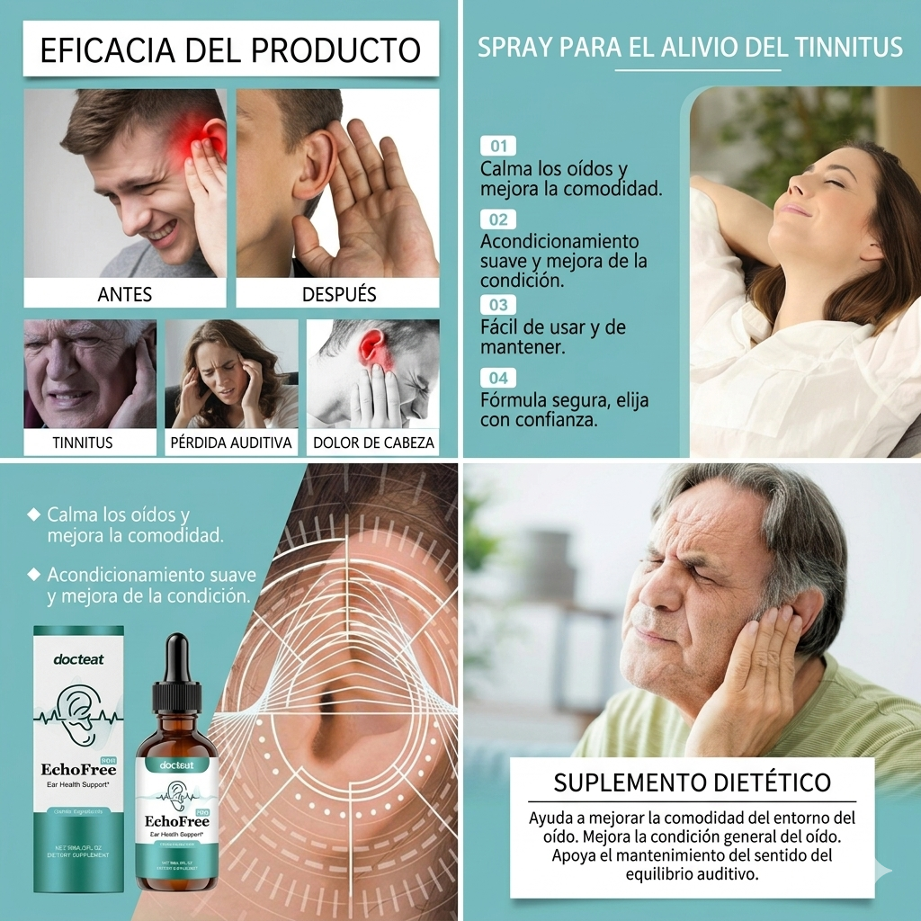 EchoFree Pro - Apoyo natural para tu calma auditiva